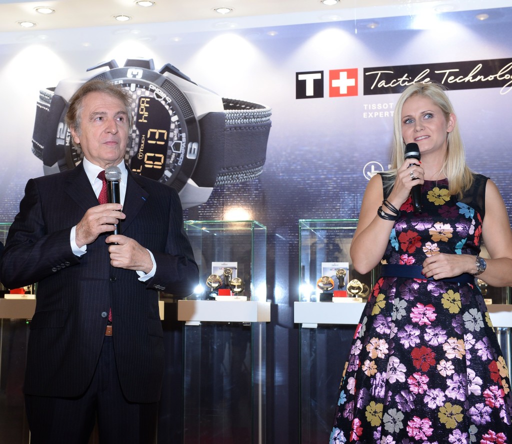 Francois Thiebaud  - Prezydent Tissot i Agnieszk a Ławniczak-Czajkowska - Brand Manager Tissot